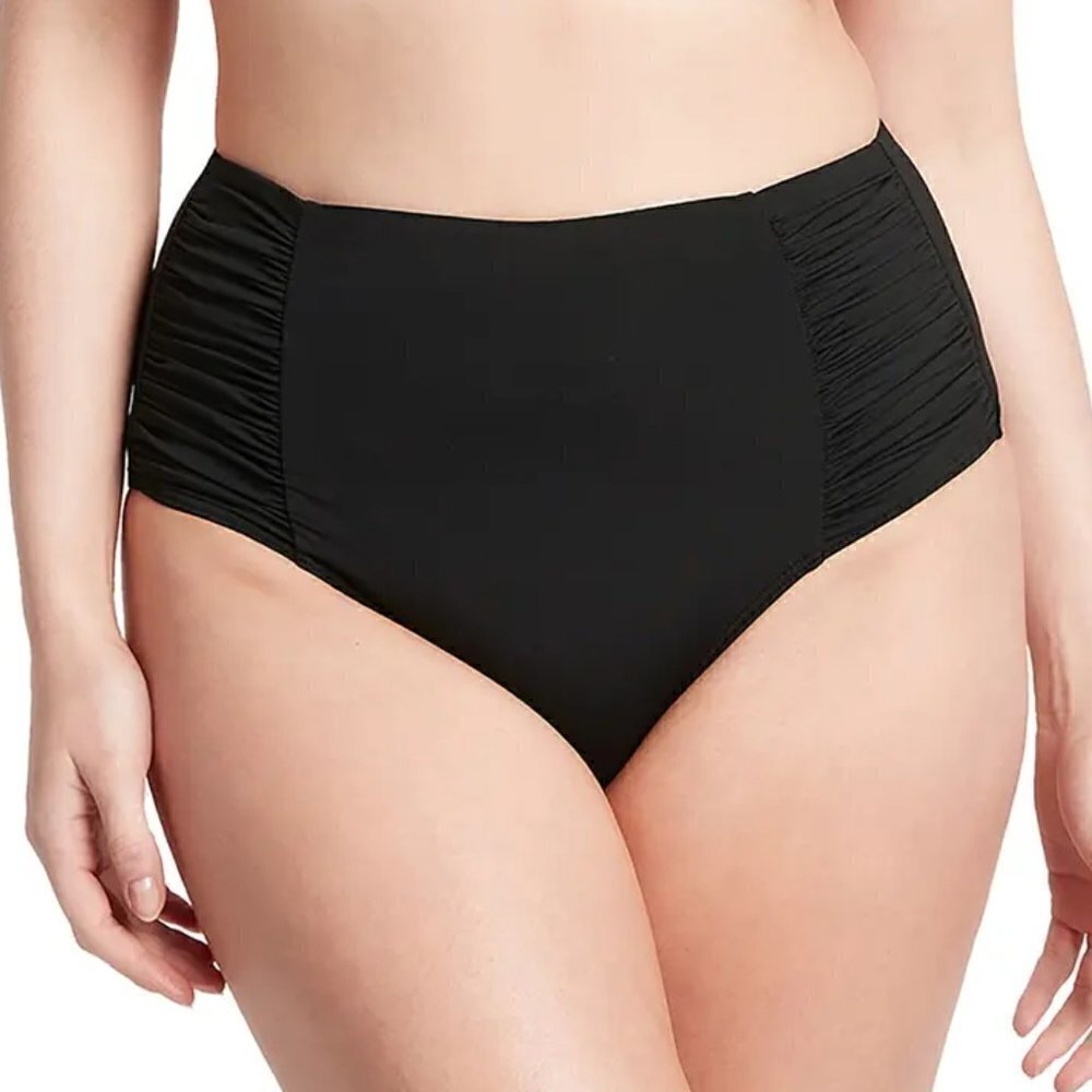 Sea Level Australia Essentials gathered high waist swim bottom black new 4